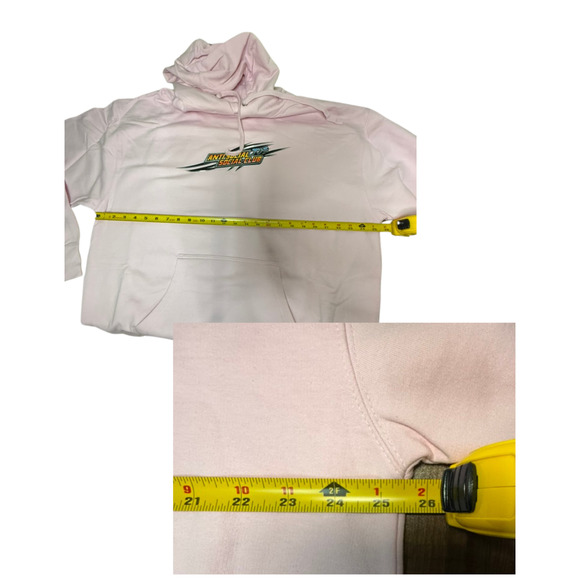 Anti Social Social Club Motor Sport Hoodie - Pink - Size XL - Picture 3 of 7